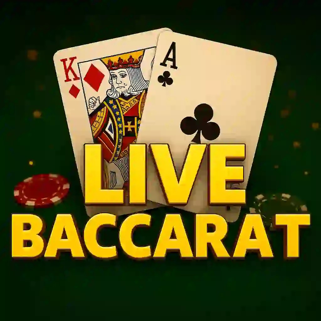 Live Baccarat logo by Evolution Big Lucky Casino