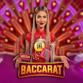 Mega Baccarat slot visual from Pragmatic Play available on bigluckycasino.eu.com